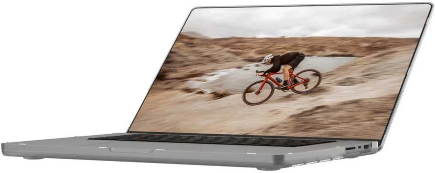 Carruzzo „UAG Essential Armor“ 16 colių „MacBook Pro“ (M1/M2/M3 MAX ir PRO/M4/M4 MAX ir PRO) (2021–2024 m.) nešiojamiesiems kompiuteriams