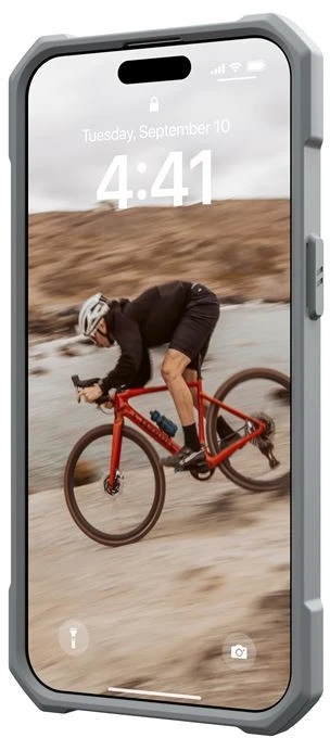 Urban Armor Gear UAG Essential Armor MagSafe dėklas iPhone 15 Pro Max - sidabrinis
