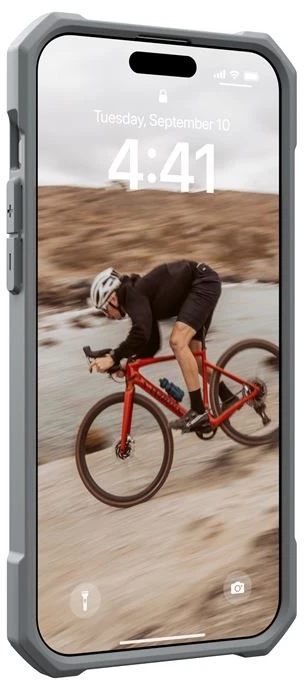Urban Armor Gear UAG Essential Armor MagSafe dėklas iPhone 15 Pro Max - sidabrinis
