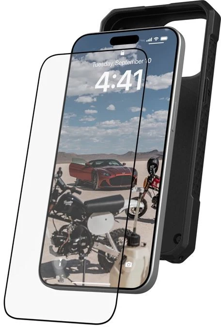 Urban Armor Gear UAG Stiklinis apsauginis skydas Plus, skaidrus - iPhone 15 Pro Max