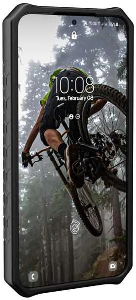 Dėklas Urban Armor Gear UAG Monarch, juodas kevlaras - Samsung Galaxy S22