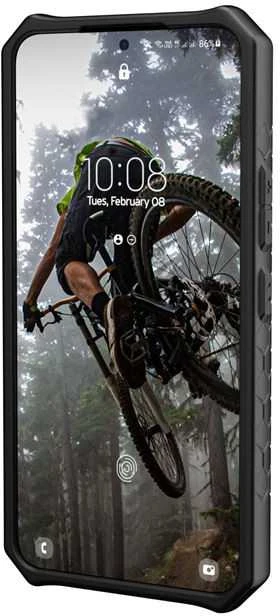 Dėklas Urban Armor Gear UAG Monarch, juodas kevlaras - Samsung Galaxy S22