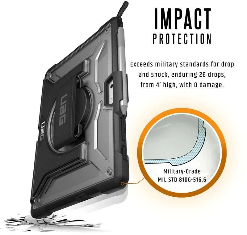 Urban Armor Gear UAG Plasma su rankos dirželiu, skaidrus - Microsoft Surface Go 1/Go 2/Go 3