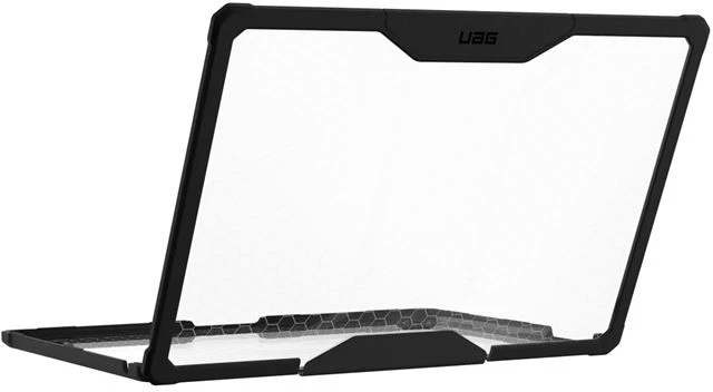 Carruzzo Urban Armor Gear PLYO 38,1 cm (15″) Užsegamas dėklas Juoda, Permatomas