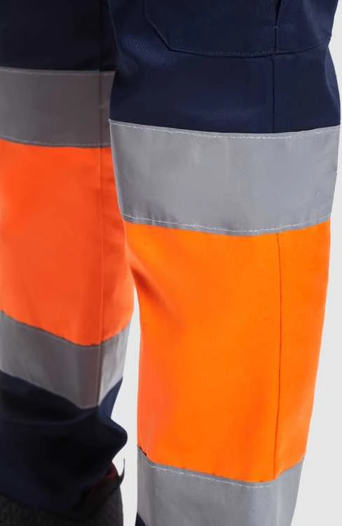 Roly Daugialypės gerai matomos vasarinės kelnės NAOS Tamsiai mėlyna / fluorescencinė oranžinė