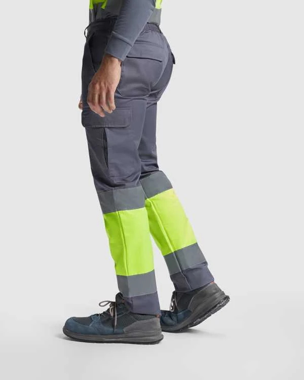 Roly Daugialypės gerai matomos žieminės kelnės SOAN Darbo vieta raudona / fluoro geltona