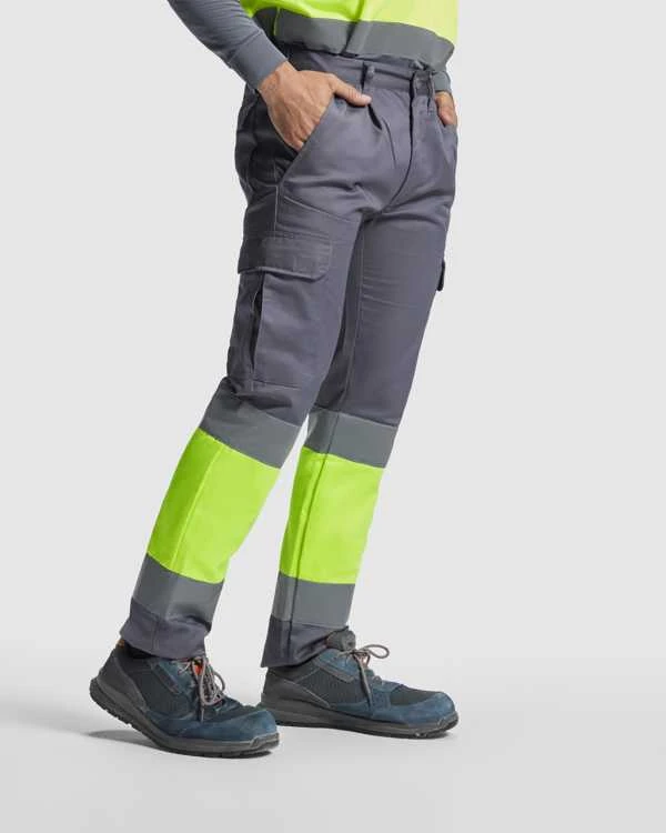 Roly Daugialypės gerai matomos žieminės kelnės SOAN Darbo vieta raudona / fluoro geltona
