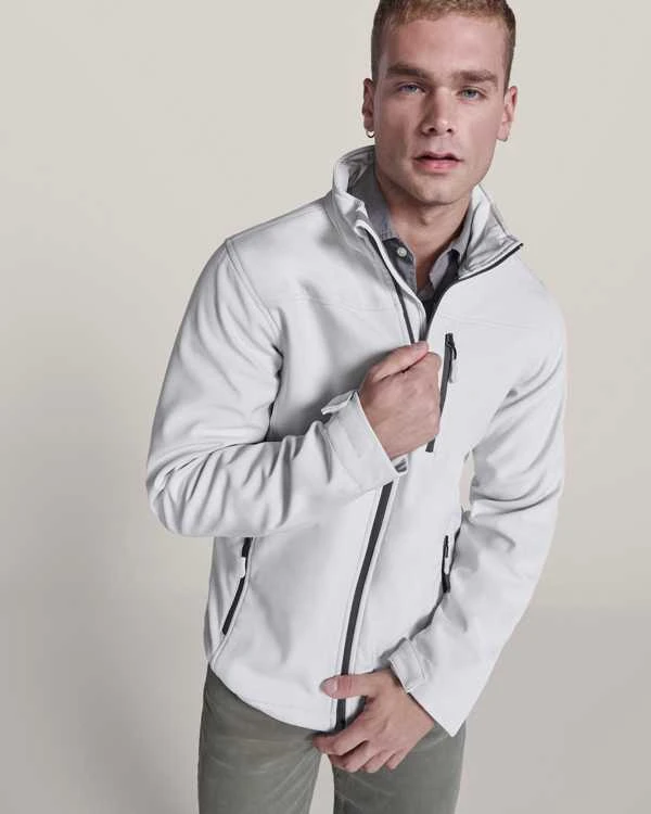 Roly Dviejų sluoksnių softshell striukė su mikrofliso pamušalu ANTARTIDA Perlų balta