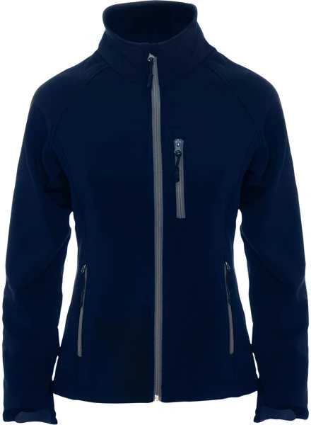 Roly Dviejų sluoksnių softshell striukė su užtrauktuku ANTARTIDA WOMAN Tamsiai mėlyna