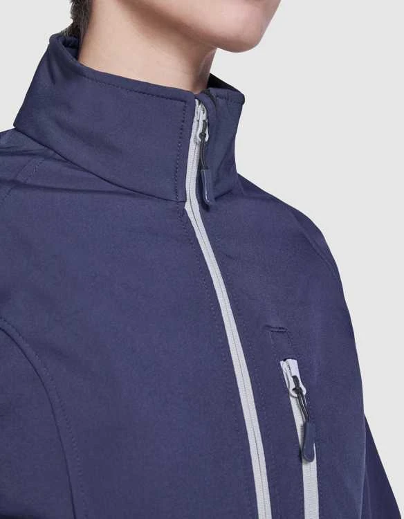 Roly Dviejų sluoksnių softshell striukė su užtrauktuku ANTARTIDA WOMAN Tamsiai mėlyna