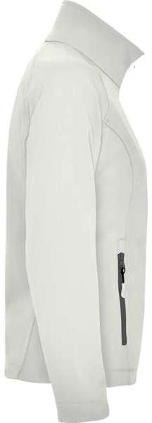 Roly Dviejų sluoksnių softshell striukė su užtrauktuku ANTARTIDA WOMAN Perlų balta