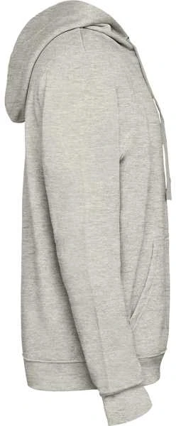 Roly Dviem spalvomis džemperis su gobtuvu ir kengūros kišene URBAN Pelenų balta melanžo spalva