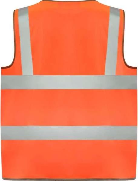 Roly Gerai matoma liemenė su užtrauktuku POLUX Fluoro oranžinė