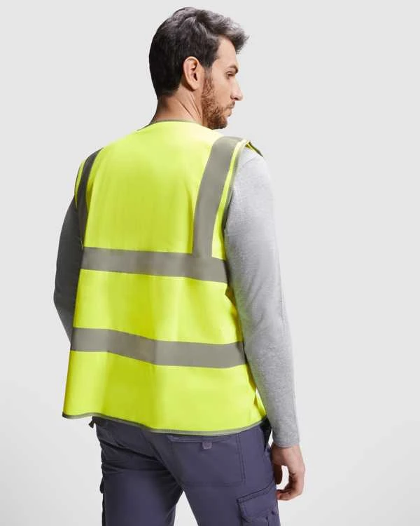 Roly Gerai matoma liemenė su užtrauktuku POLUX Fluoro oranžinė