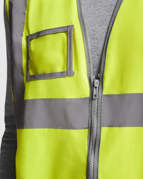 Roly Gerai matoma liemenė su užtrauktuku POLUX Fluoro oranžinė