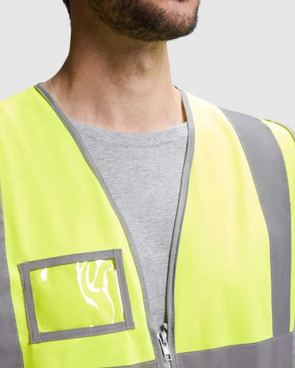 Roly Gerai matoma liemenė su užtrauktuku POLUX Fluoro oranžinė