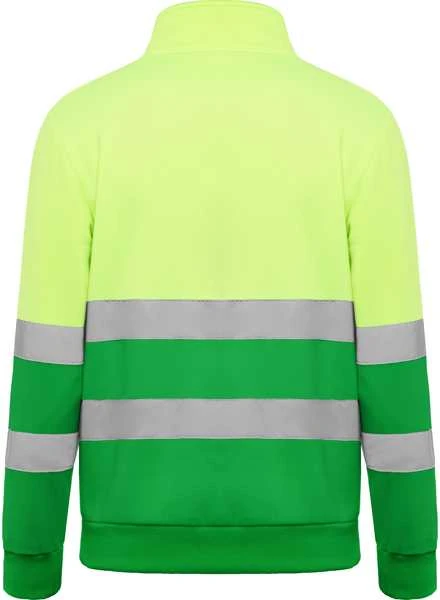 Roly Gerai matomas megztinis su pusiniu užtrauktuku SPICA Sodas žalia / fluoro geltona