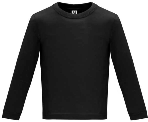 Roly Ilgarankoviai marškinėliai, specialiai kūdikiams BABY L/S Juoda