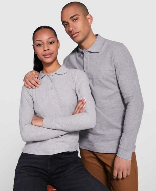 Roly Ilgarankoviai polo marškiniai su briaunota apykakle ESTRELLA WOMAN L/S Tamsiai mėlyna