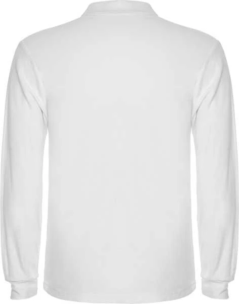 Roly Ilgarankoviai polo marškiniai su briaunuota apykakle ESTRELLA L/S Balta