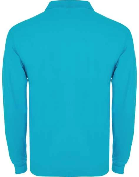 Roly Ilgarankoviai polo marškiniai su briaunuota apykakle ESTRELLA L/S Turkis