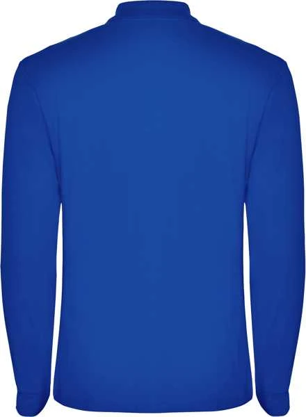 Roly Ilgarankoviai polo marškiniai su briaunuota apykakle ESTRELLA L/S Karališkai mėlyna