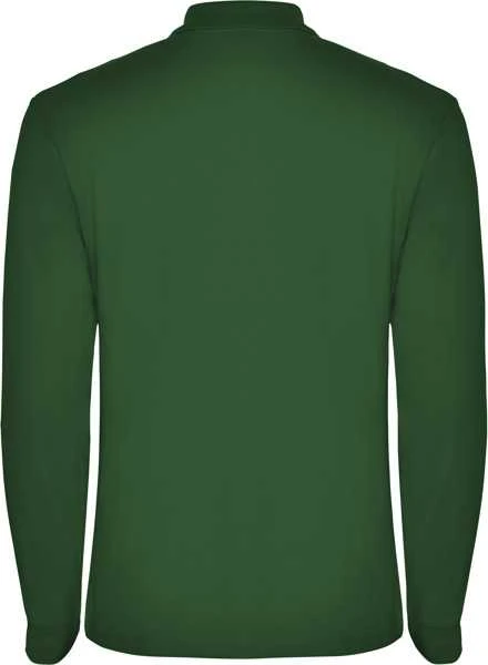 Roly Ilgarankoviai polo marškiniai su briaunuota apykakle ESTRELLA L/S Butelis žalias