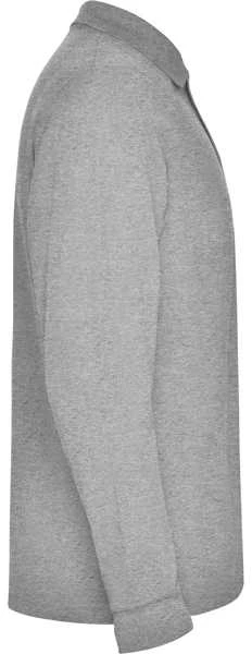 Roly Ilgarankoviai polo marškiniai su briaunuota apykakle ESTRELLA L/S Heather pilkas