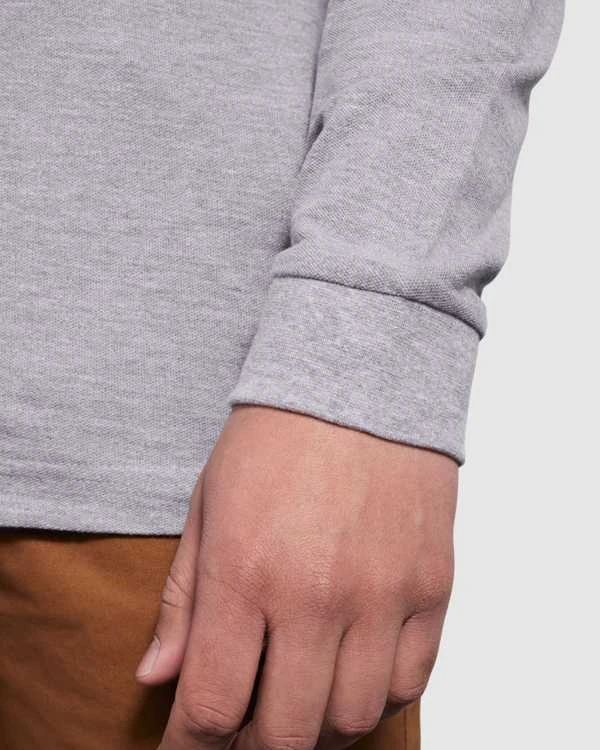 Roly Ilgarankoviai polo marškiniai su briaunuota apykakle ESTRELLA L/S Dangaus mėlynas