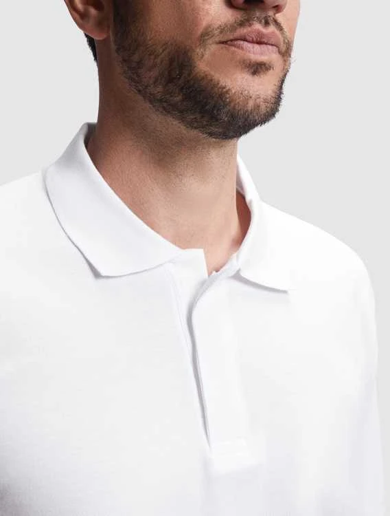Roly Ilgomis rankovėmis polo marškinėliai ROVER L/S Balta