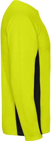 Roly Ilgomis rankovėmis reglano marškiniai iš poliesterio SHANGHAI L/S Fluoro geltona/juoda
