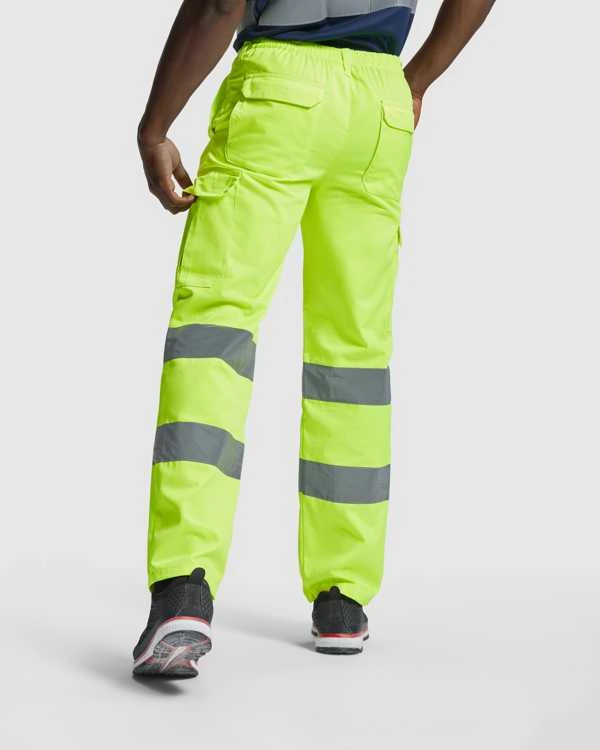 Roly Ilgos, gerai matomos kelnės fluorescencinės geltonos spalvos ALFA Fluoro geltona