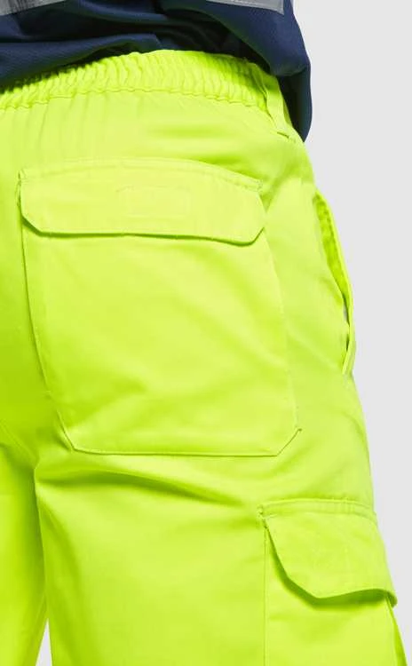 Roly Ilgos, gerai matomos kelnės fluorescencinės geltonos spalvos ALFA Fluoro geltona
