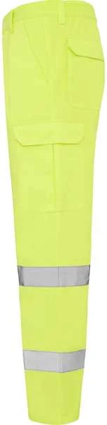 Roly Ilgos, gerai matomos kelnės fluorescencinės geltonos spalvos ALFA Fluoro geltona
