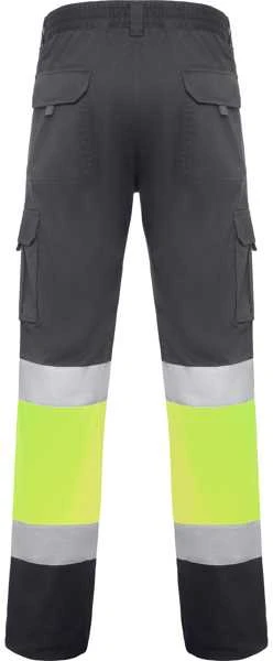 Roly Kelnės su gerai matomomis keliomis kišenėmis DAILY STRETCH HV Švino/fluoro geltona