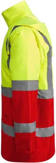 Roly Kombinuota ir paminkštinta gerai matoma parka MERAK Darbo vieta raudona / fluoro geltona