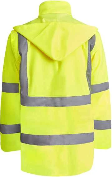 Roly Kombinuota ir paminkštinta gerai matoma parka MERAK Fluoro geltona