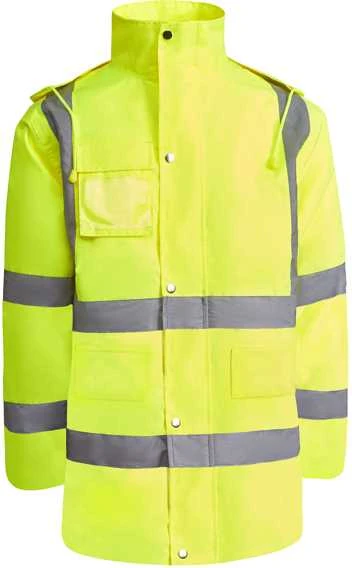 Roly Kombinuota ir paminkštinta gerai matoma parka MERAK Fluoro geltona
