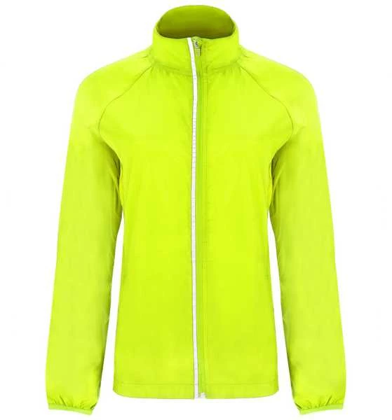 Roly Lengva ir kvėpuojanti prigludusi vėjo striukė su reglano rankovėmis GLASGOW WOMAN Fluoro geltona