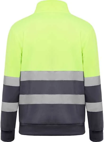 Roly Matomas megztinis su pusiniu užtrauktuku ir aukšta apykakle SPICA Švino/fluoro geltona