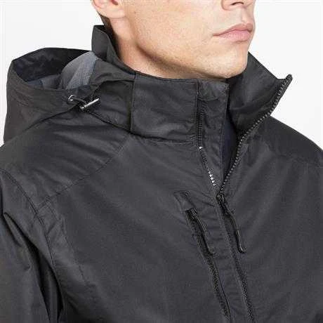 Roly Parka iš labai atsparaus plyšimui atsparaus audinio ALASKA Juoda