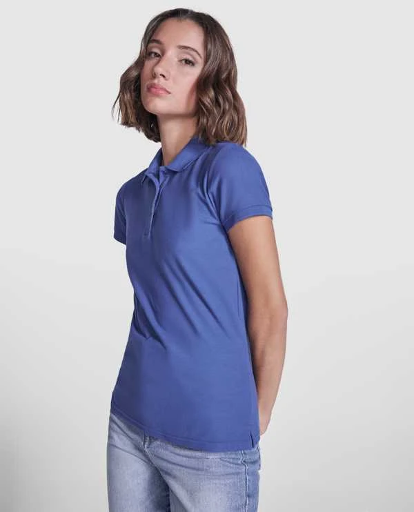 Roly Priglundantys trumpų rankovių polo marškinėliai PEGASO WOMAN PREMIUM Juoda