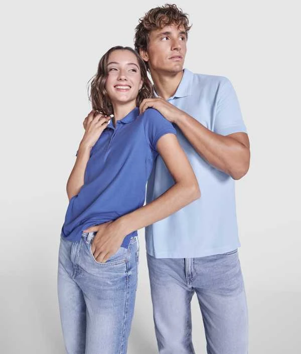 Roly Priglundantys trumpų rankovių polo marškinėliai PEGASO WOMAN PREMIUM Juoda