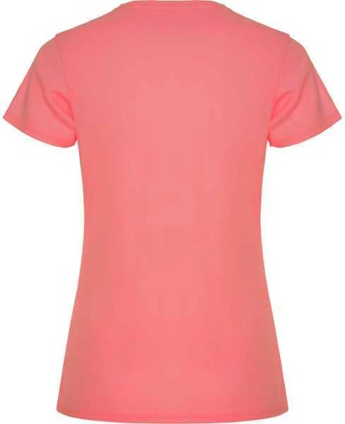 Roly Priglundantys trumpų rankovių techniniai marškinėliai MONTECARLO WOMAN Fluoro koralas