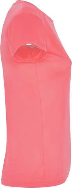 Roly Priglundantys trumpų rankovių techniniai marškinėliai MONTECARLO WOMAN Fluoro koralas