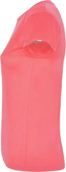 Roly Priglundantys trumpų rankovių techniniai marškinėliai MONTECARLO WOMAN Fluoro koralas