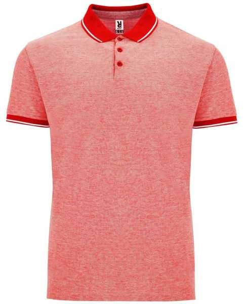 Roly Tamsiai mėlyni trumpų rankovių polo marškinėliai BOWIE Heather red