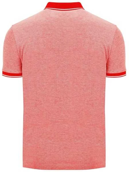 Roly Tamsiai mėlyni trumpų rankovių polo marškinėliai BOWIE Heather red