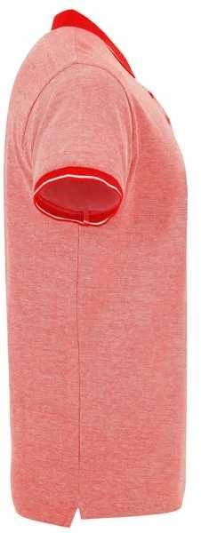 Roly Tamsiai mėlyni trumpų rankovių polo marškinėliai BOWIE Heather red