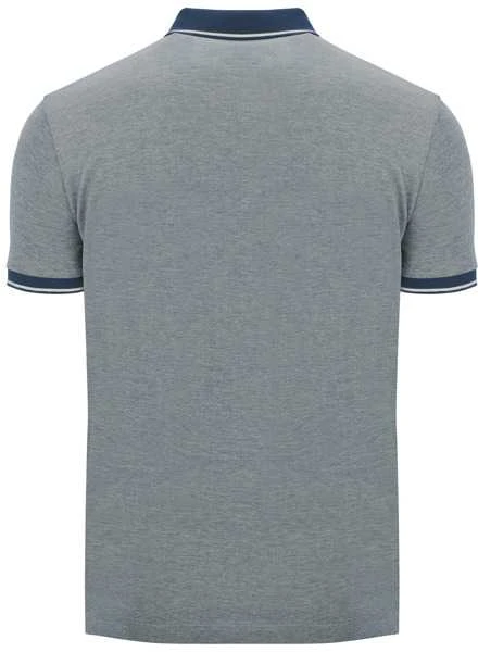 Roly Tamsiai mėlyni trumpų rankovių polo marškinėliai BOWIE Heather navy mėlynas